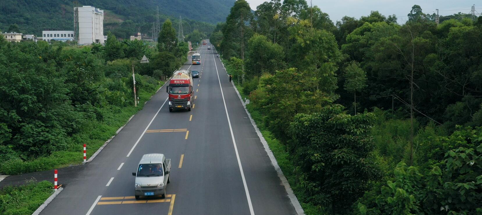 兴业山心大修路段